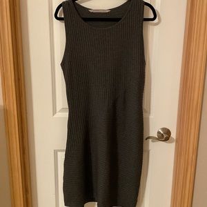 Athleta Charcoal Gray Sweater Dress, Size Large